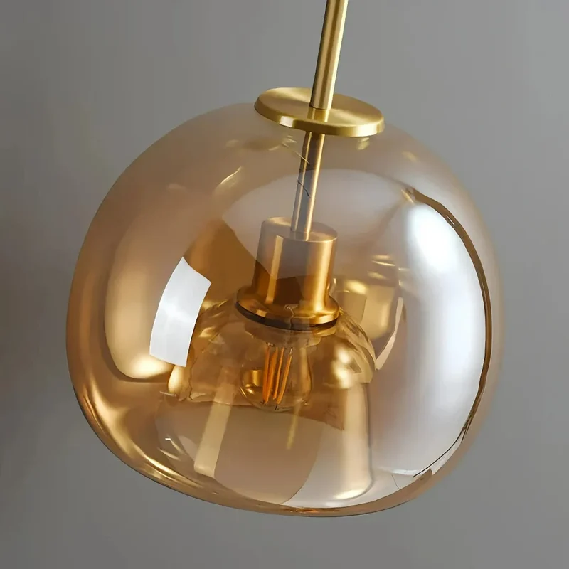 LED-Deckenleuchte 1-flammig mit Glaskugel modern für Flur