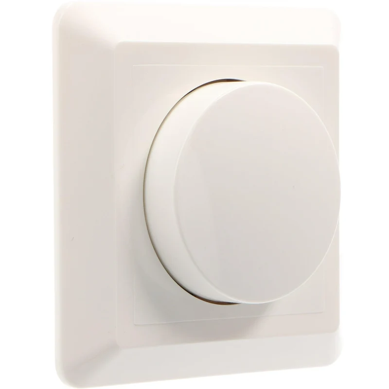 Dimmerabdeckung mit Rahmen weiß für Dimmer mit 4/6 mm Achse - LED's Light