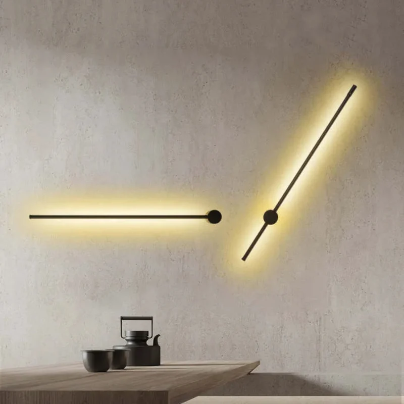 Dimmbare minimalistische Wandleuchte im linearen Design