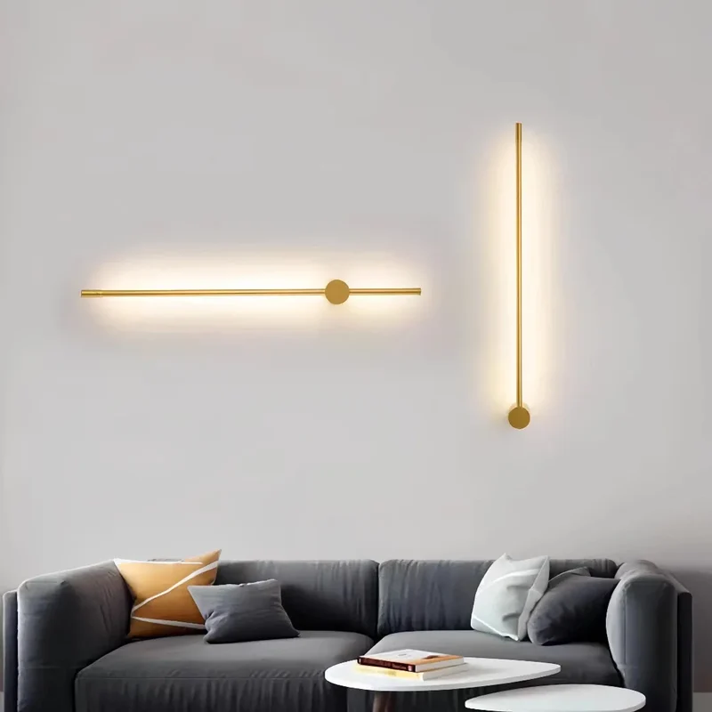 Dimmbare minimalistische Wandleuchte im linearen Design
