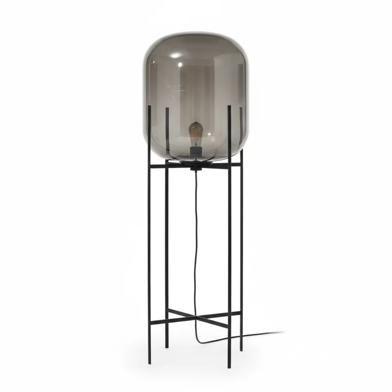 Skandinavische Stehlampe Dreibein Design Buntglas Sanfte Atmosphäre – Boreal