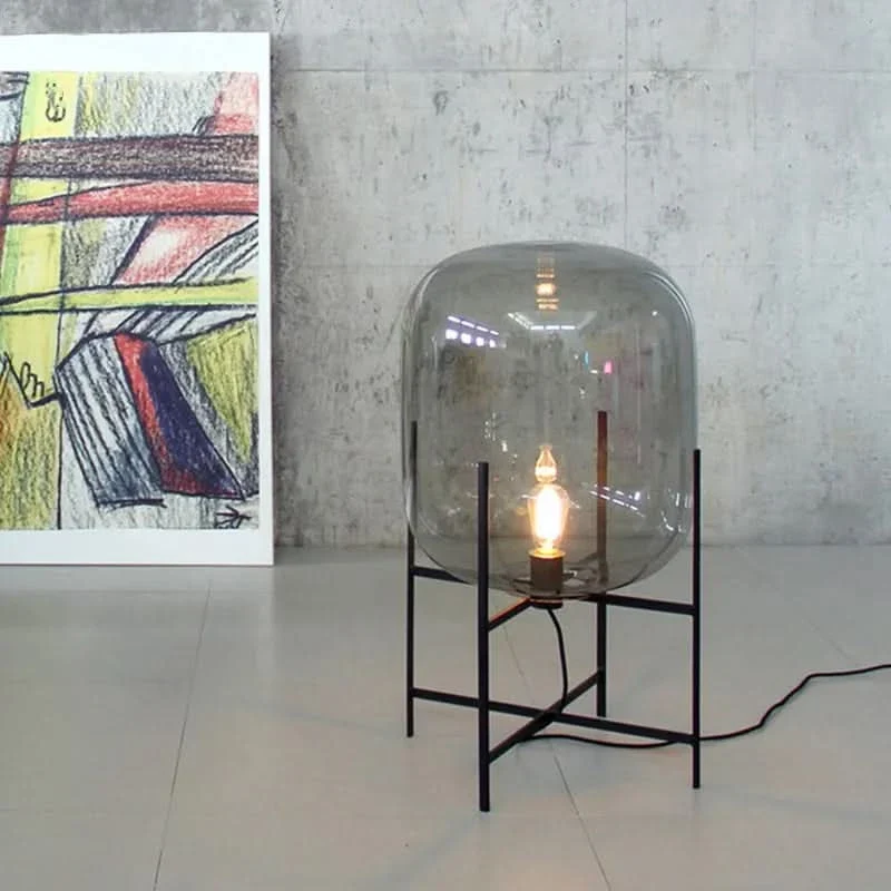 Skandinavische Stehlampe Dreibein Design Buntglas Sanfte Atmosphäre – Boreal