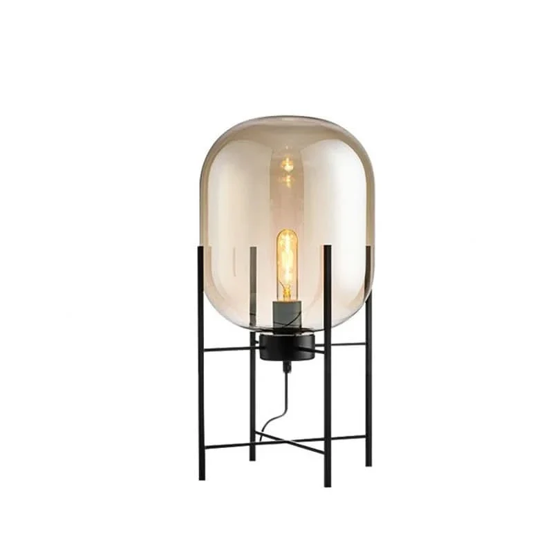 Skandinavische Stehlampe Dreibein Design Buntglas Sanfte Atmosphäre – Boreal