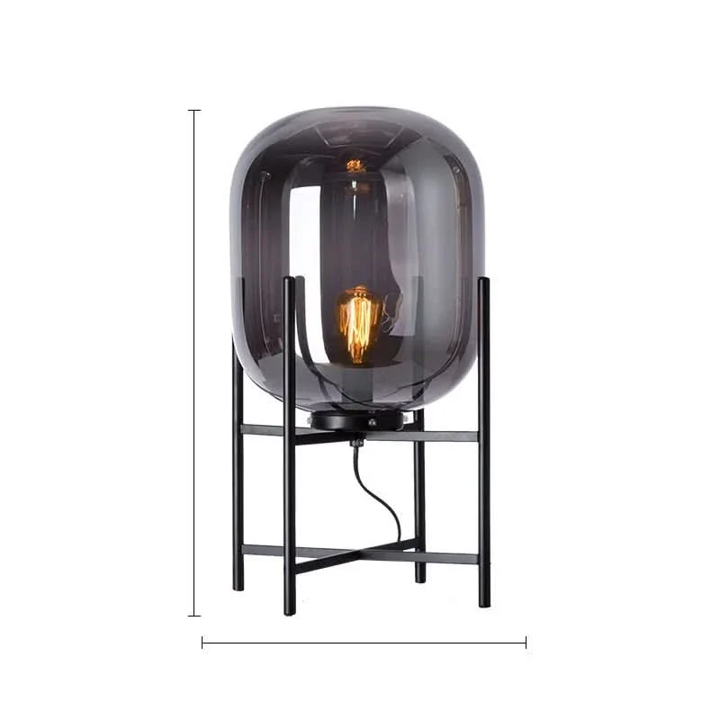 Skandinavische Stehlampe Dreibein Design Buntglas Sanfte Atmosphäre – Boreal