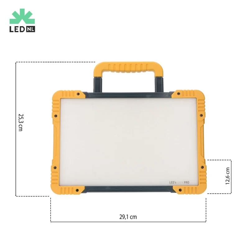 Akku LED-Bauleuchte 15W dimmbar 1.500lm IK08 USB-Powerbank - LED's Work