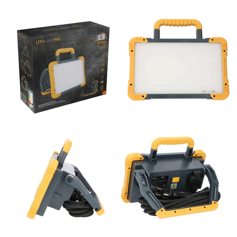 LEDs Work Premium LED Arbeitsleuchte 3200 - 5 Meter Kabel - Im harten Einsatz getestet - IP54 wasserdicht - 30W