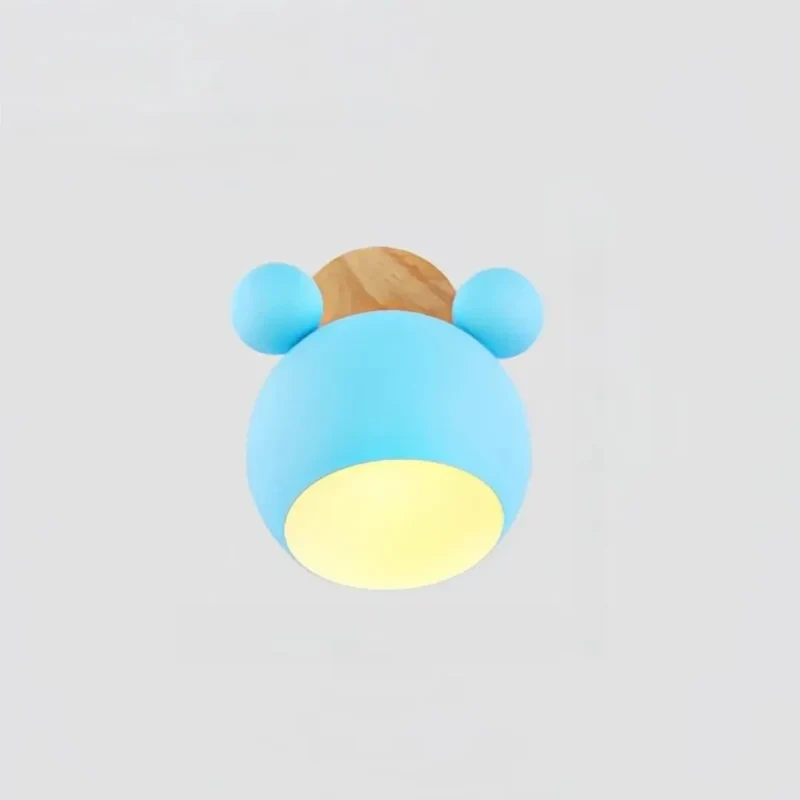Nordische Wandleuchte fürs Kinderzimmer mit Maus-Design, dimmbar