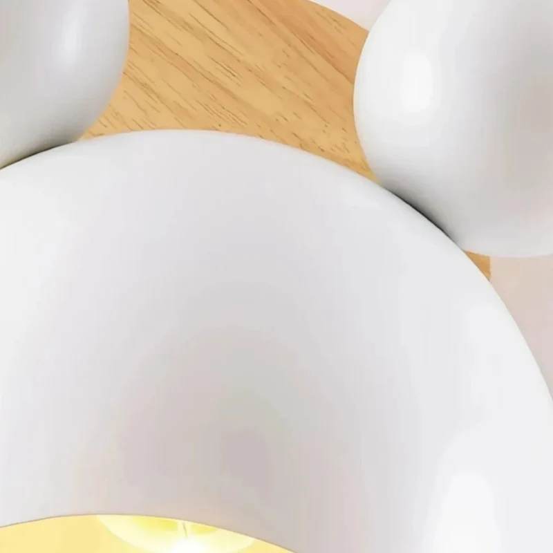 Nordische Wandleuchte fürs Kinderzimmer mit Maus-Design, dimmbar