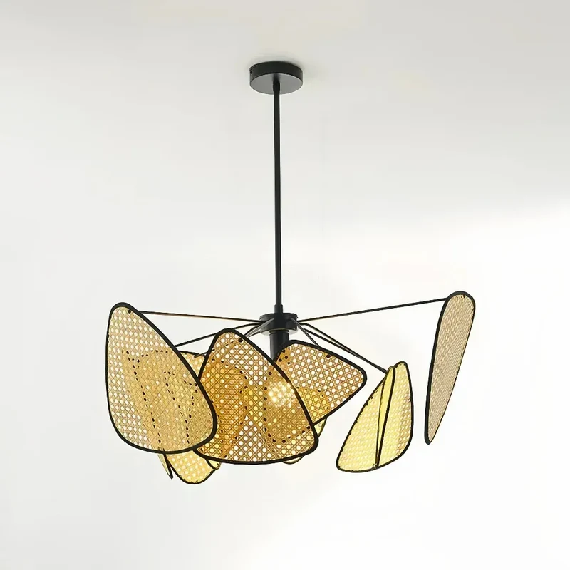 Pendelleuchten Rattan im japanischen Design für Esszimmer