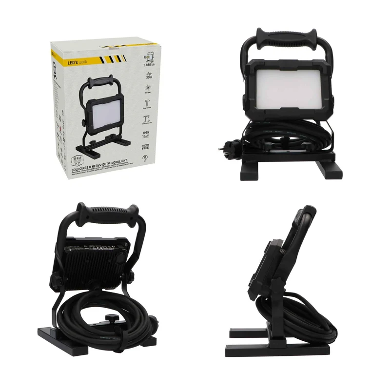 LED-Arbeitsstrahler IP65 30W 5m Zuleitung IK08 - LED's Work