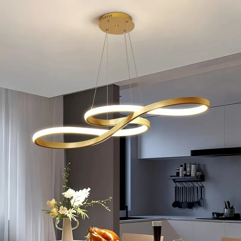 Design-Pendelleuchte aus Metall mit LED – dimmbar, ideal fürs Esszimmer