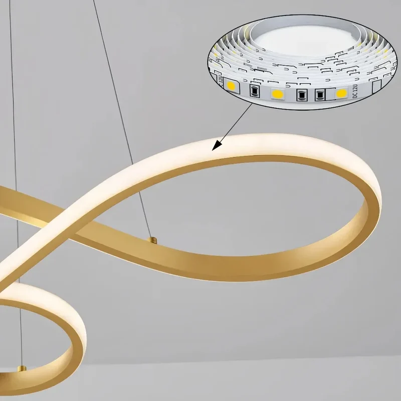 Design-Pendelleuchte aus Metall mit LED – dimmbar, ideal fürs Esszimmer