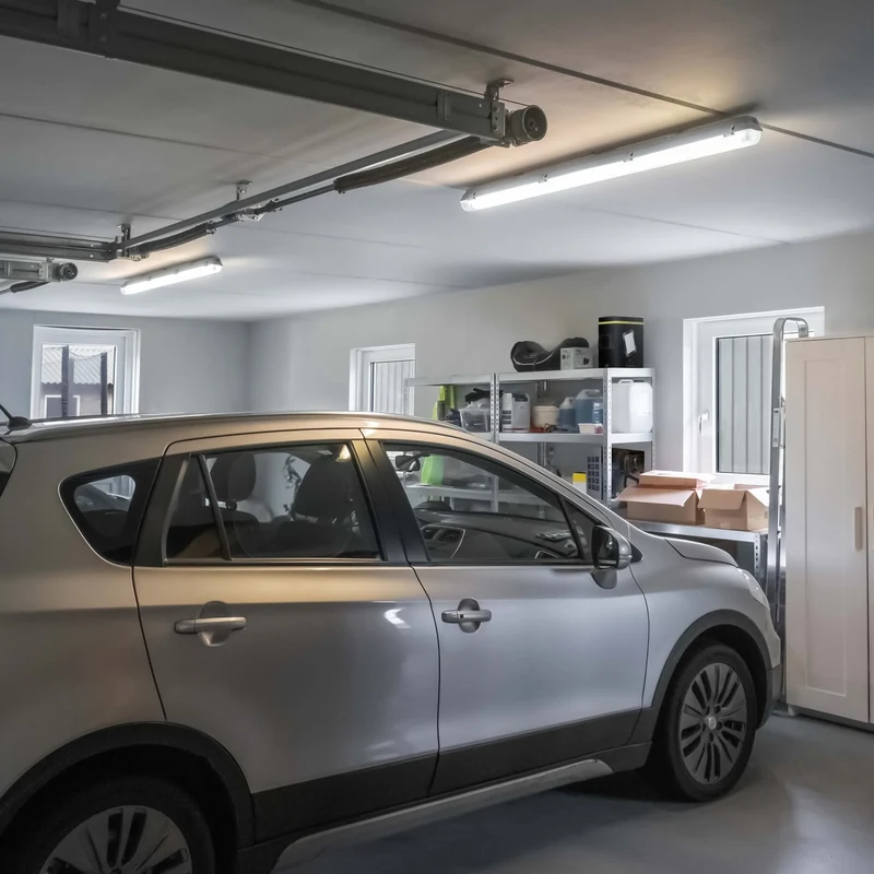Feuchtraumleuchte mit HF-Bewegungsmelder und LED-Röhre 150 cm 20W neutralweiß IP65 - LED's Light