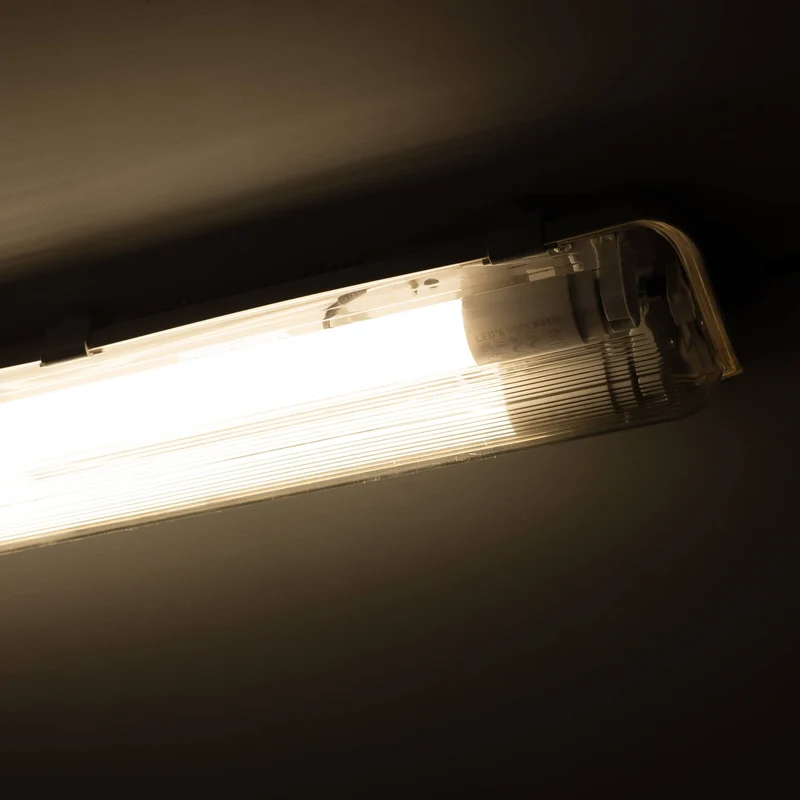 EasyBudget LED-Feuchtraumleuchte 60cm 18W 2x Röhre neutralweiss - Proventa