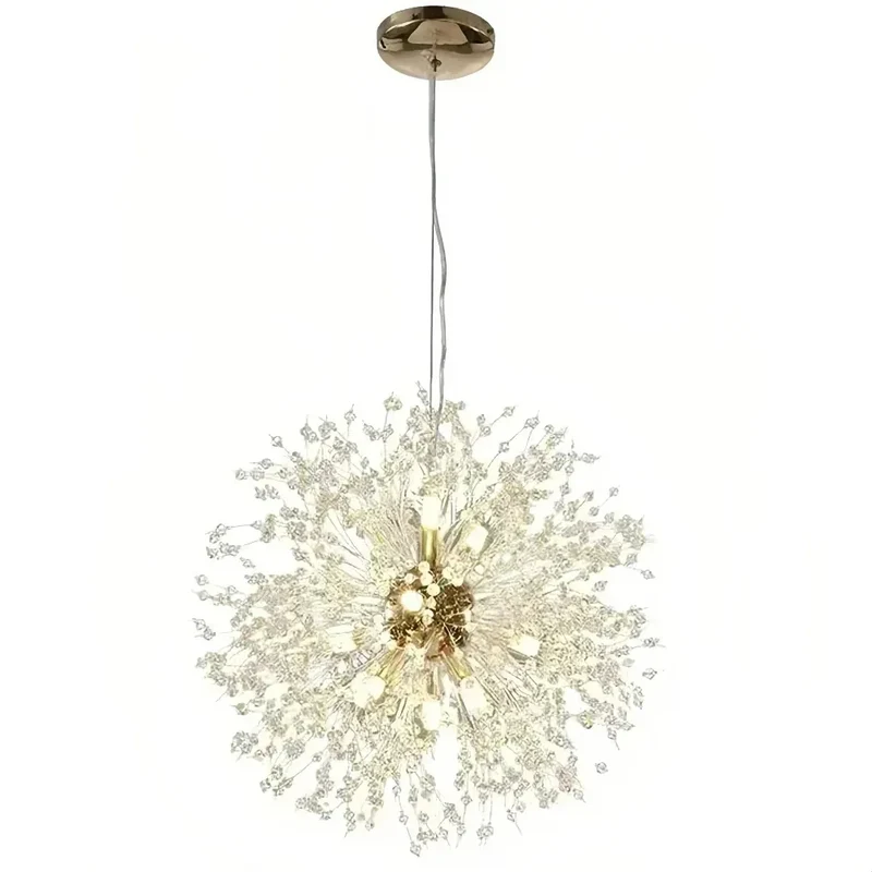 Design Pendelleuchte im Sputnik-Stil aus Kristallglas für Esszimmer
