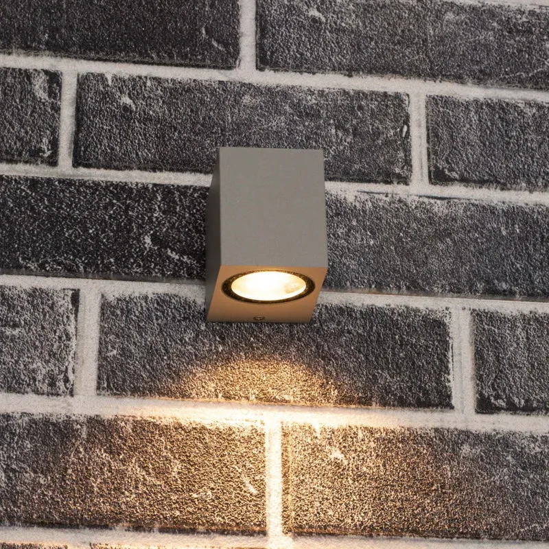 LED Wandleuchte GU10 max. 35W IP44 Grau - LED's Light