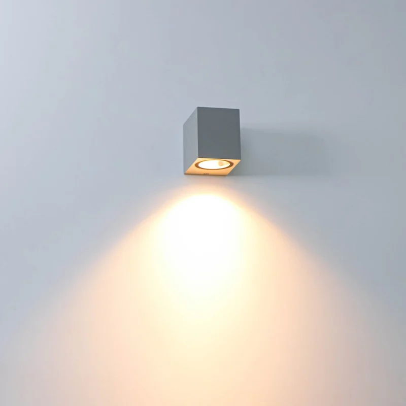 LED Wandleuchte GU10 max. 35W IP44 Grau - LED's Light
