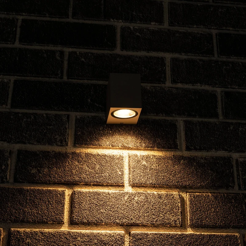 LED Wandleuchte GU10 max. 35W IP44 Grau - LED's Light