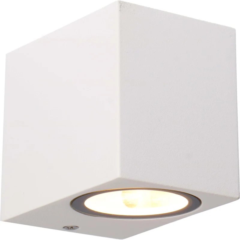 Außen-Wandleuchte weiß 1x GU10 IP44 für LED und Halogen bis 35W - LED's Light