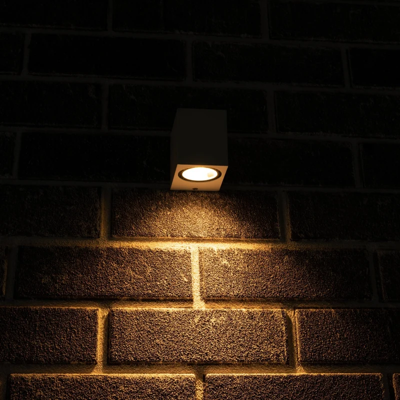 Außen-Wandleuchte weiß 1x GU10 IP44 für LED und Halogen bis 35W - LED's Light