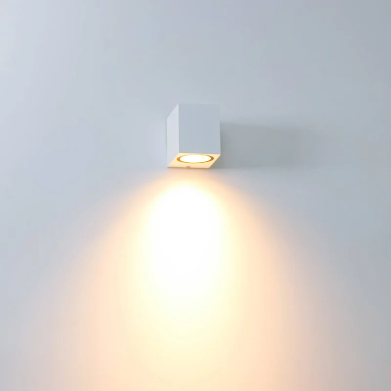 Außen-Wandleuchte weiß 1x GU10 IP44 für LED und Halogen bis 35W - LED's Light