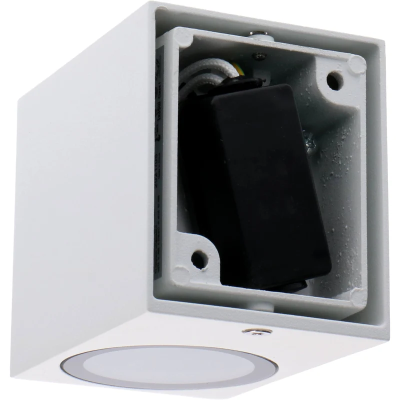 Außen-Wandleuchte weiß 1x GU10 IP44 für LED und Halogen bis 35W - LED's Light