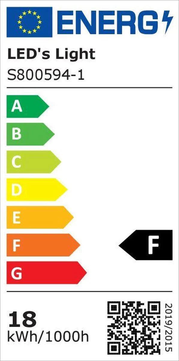 LED Deckenleuchte Ø 37cm Leuchte spritzwassergeschützt für Bad Zone 2 und 3 geeignet warmweiß 3.000K 18W 1.600 Lumen - LED's Light