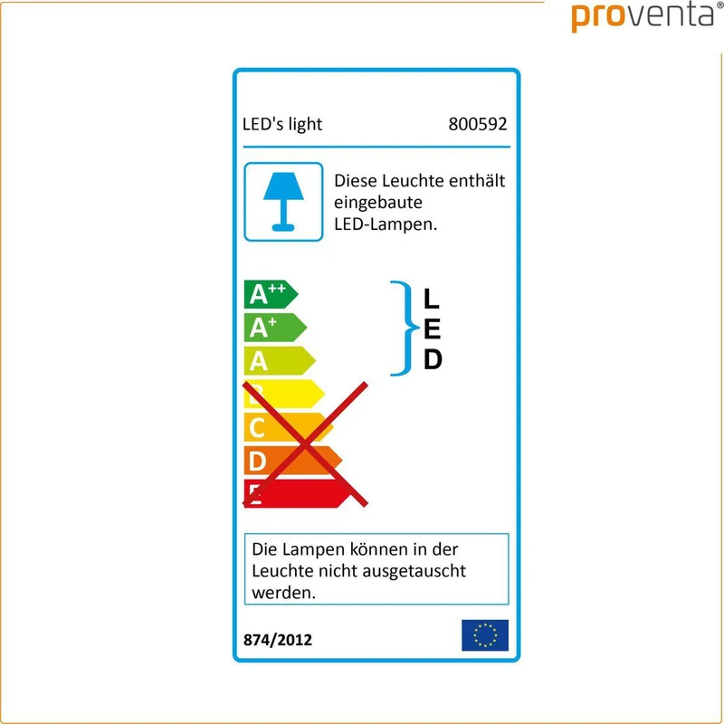 LED's Light Universal Deckenleuchte 1500 - Badezimmergeeignet IP44 - Warmweiß (3000K) - 30 cm