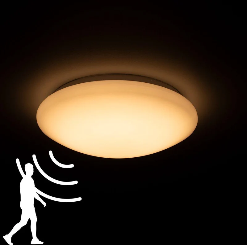 LED's Light Deckenleuchte mit Sensor 1100 - Tageslicht- und Bewegungserkennung - Ø 33 cm