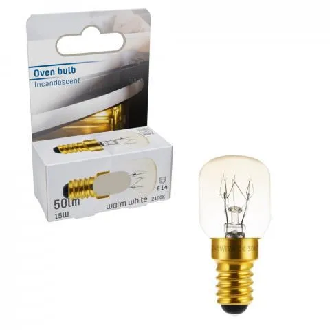Halogen Kapsel E14 Herdlicht bis 300 °C 15W extra-warmweiß Klar - LED's Light