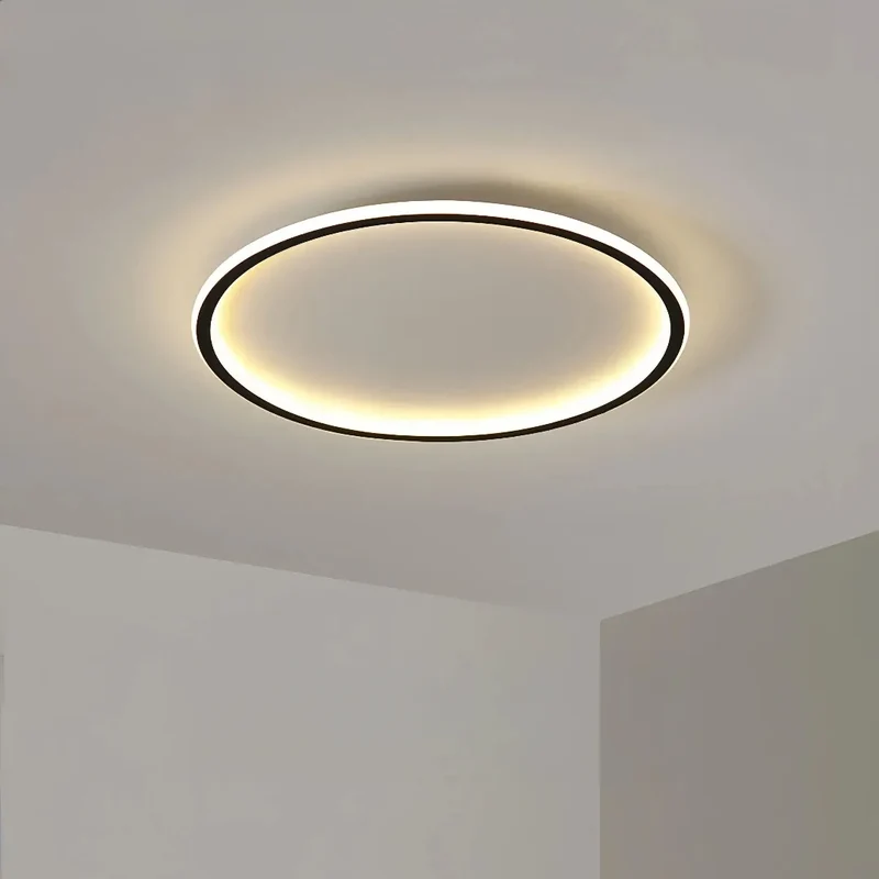 Flache runde Deckenleuchte modern dimmbar ideal fürs Schlafzimmer
