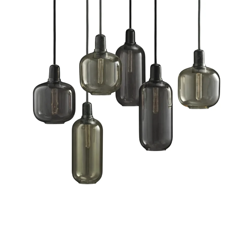 Moderne Pendelleuchte aus getöntem Glas – Éclat Verre