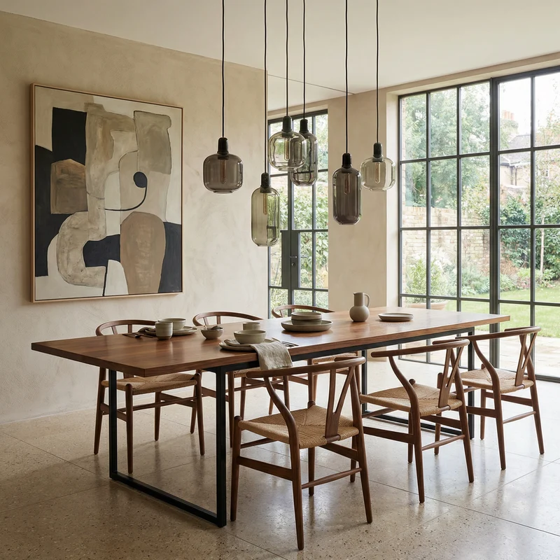 Moderne Pendelleuchte aus getöntem Glas – Éclat Verre