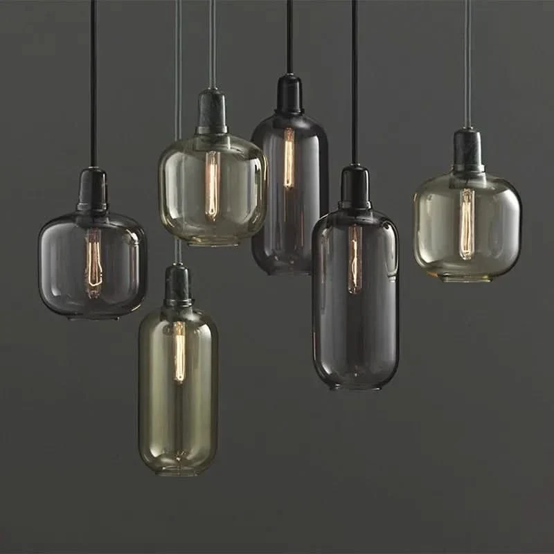 Moderne Pendelleuchte aus getöntem Glas – Éclat Verre
