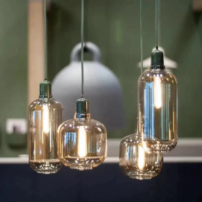 Moderne Pendelleuchte aus getöntem Glas – Éclat Verre