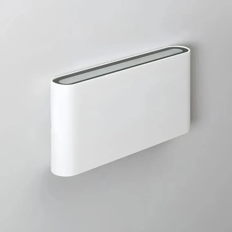 Flache LED Wandleuchte für Treppenhaus, Modernes Design aus Metall
