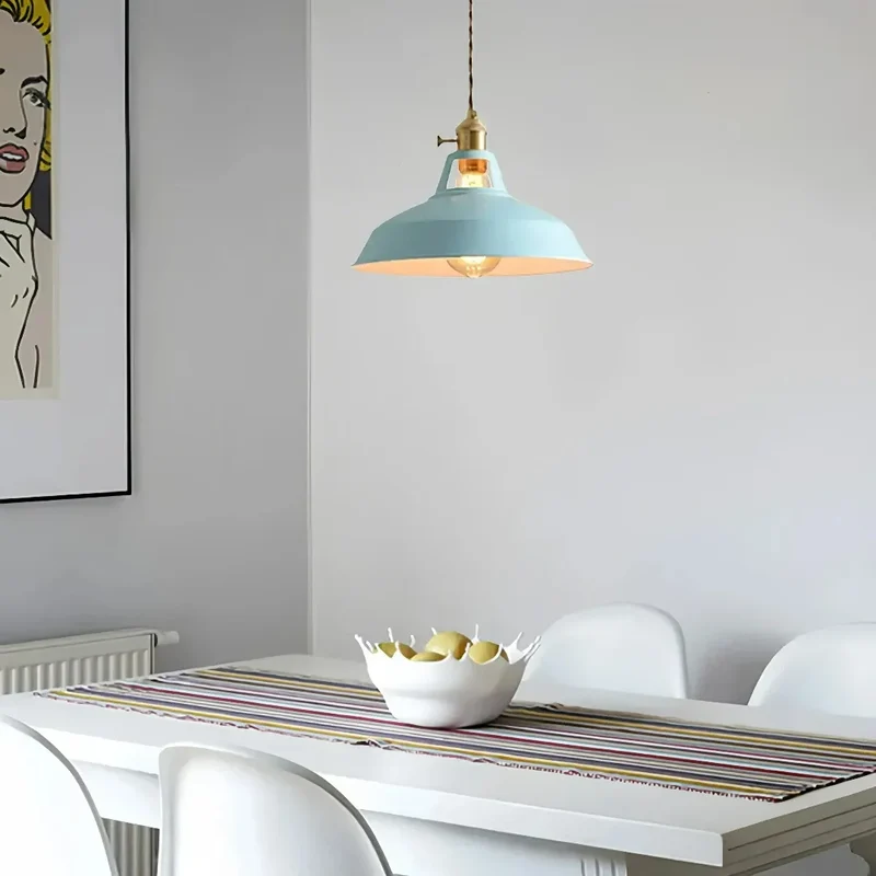 Macaron Regenschirm Pendelleuchte aus Metall für Esszimmer