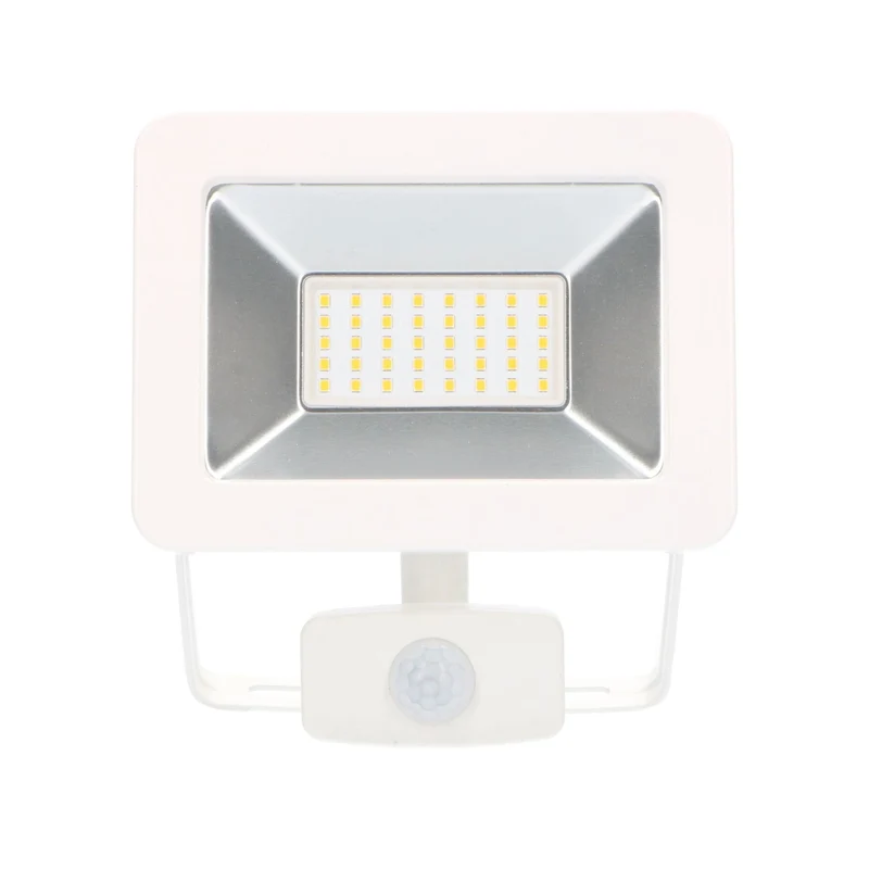 LED-Außenstrahler mit Bewegungsmelder weiß 30 Watt neutralweiß IP44 - LED's Light