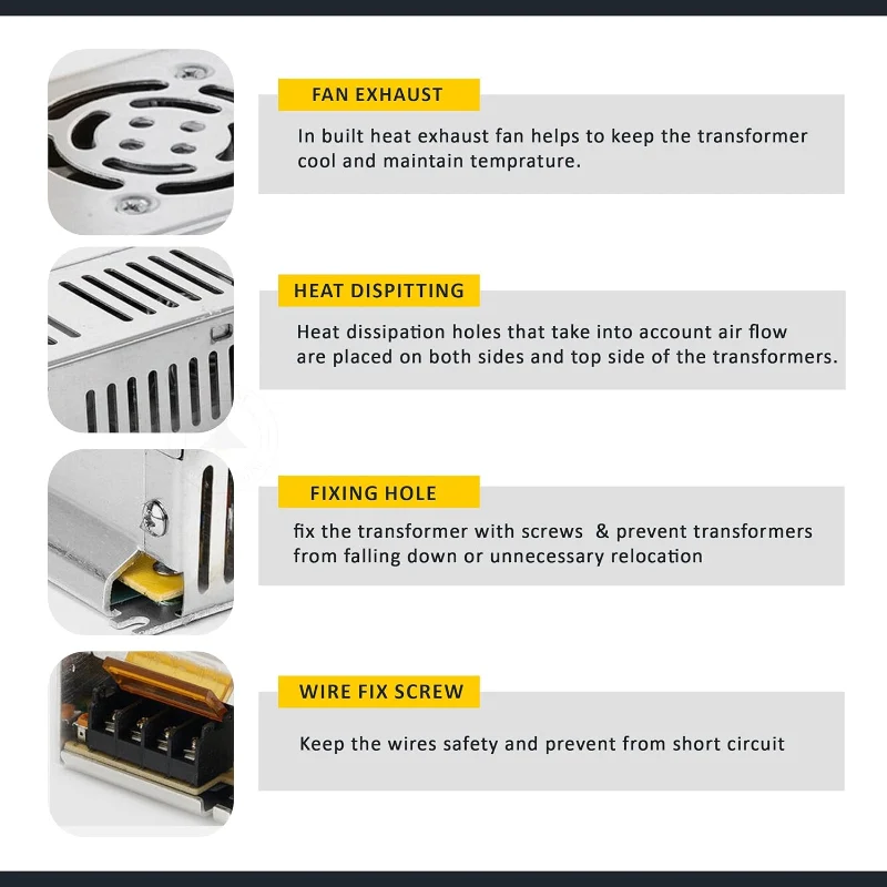 12V Mini LED Trafo Slim Netzteil 15W-360W Transformator ~2780