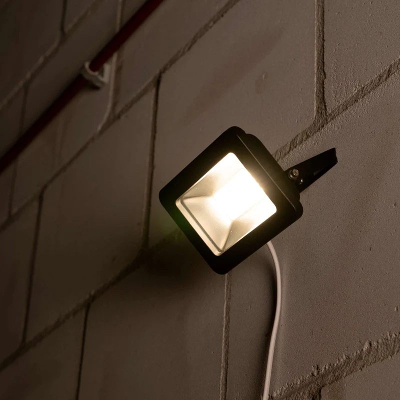 LED-Außenstrahler schwarz 20 Watt neutralweiß IP65 - LED's Light