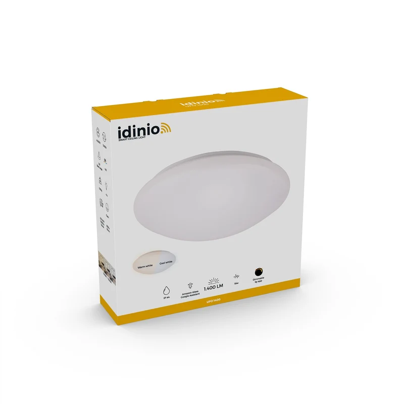 Smarte LED-Deckenleuchte 33 cm – Dimmbar mit App – Warm- und kaltweißes Licht