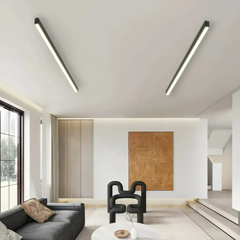 Deckenleuchte länglich für Wohnzimmer Minimalistisch, dimmbar