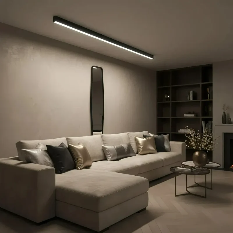 Deckenleuchte länglich für Wohnzimmer Minimalistisch, dimmbar