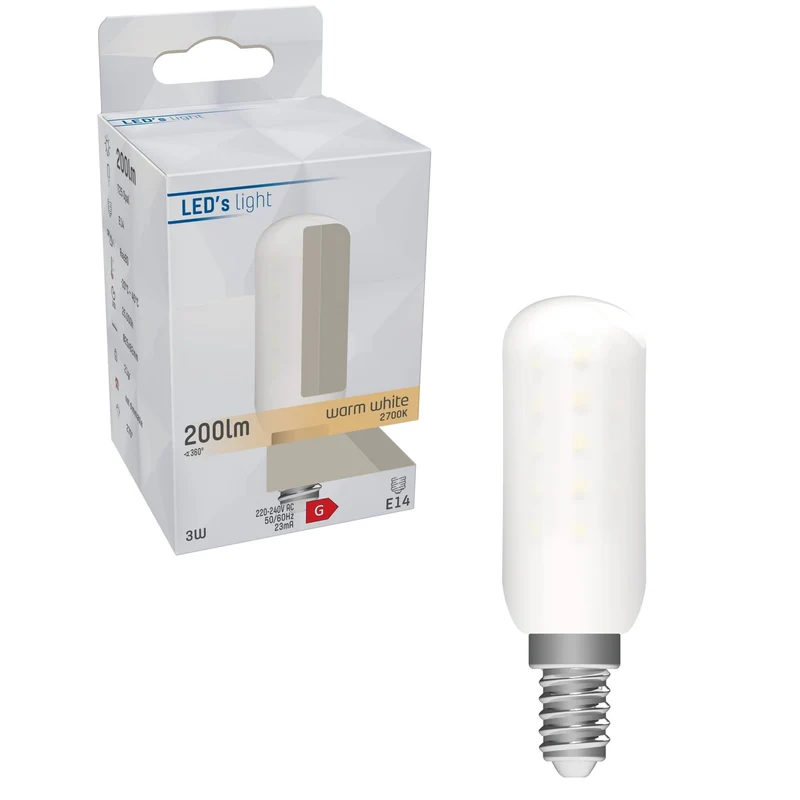 LED Kühlschrank-Leuchtmittel T25/E14 3W 200lm - LED's Light