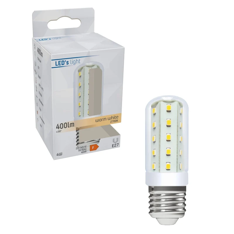 LED Kapsel E27 4W warmweiß Klar CRI97 für beste Farbwiedergabe T30 - LED's Light
