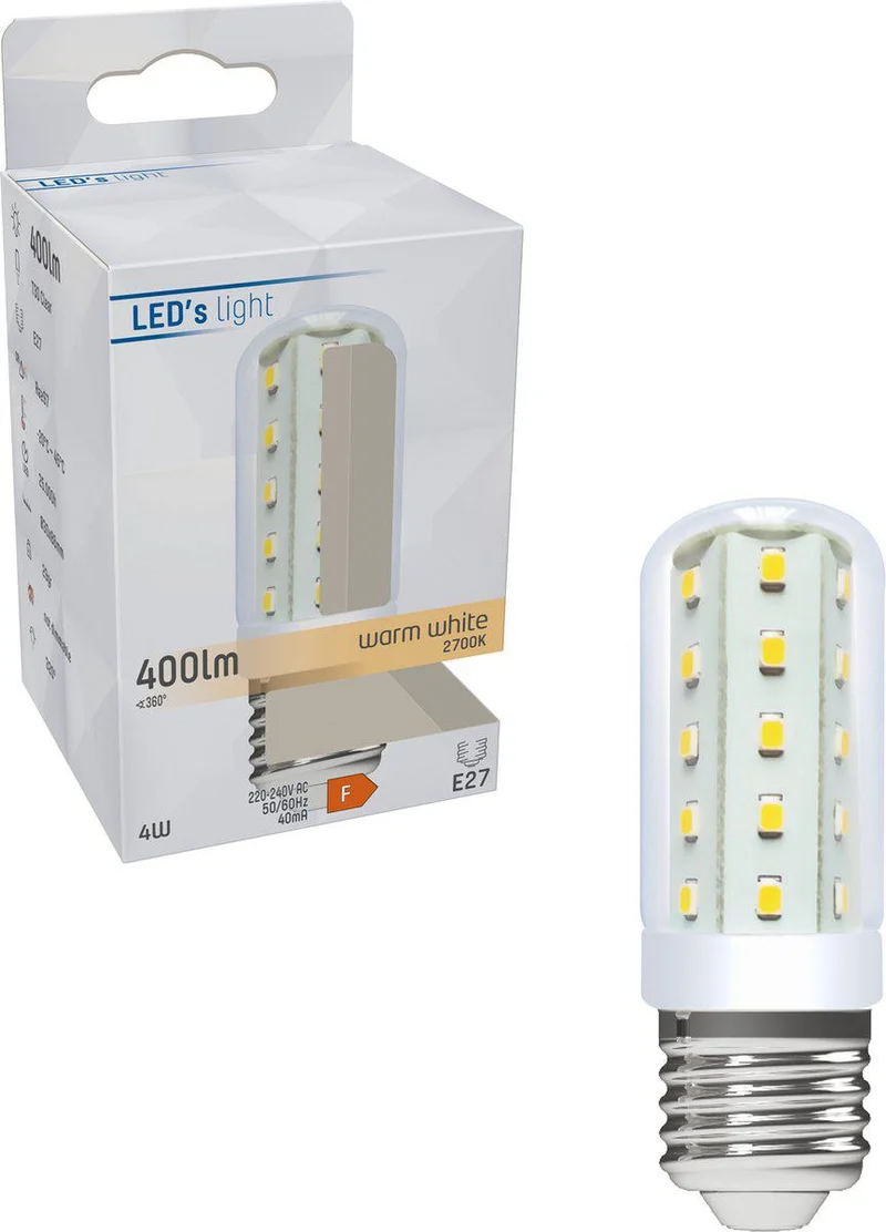 LED Kapsel E14 4W warmweiß Klar CRI97 für beste Farbwiedergabe T30 - LED's Light
