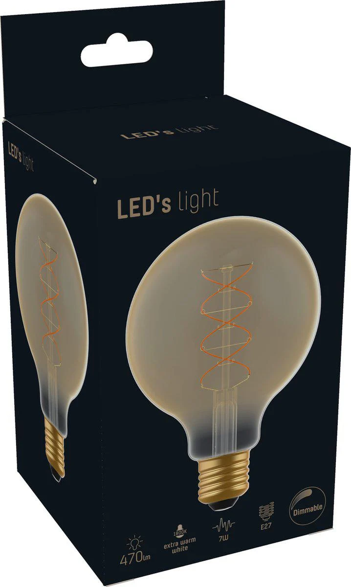 LED Filament Kugel G95 E27 4W 250lm 1800K Gold dimmbar Ø 95 mm - DecoDim