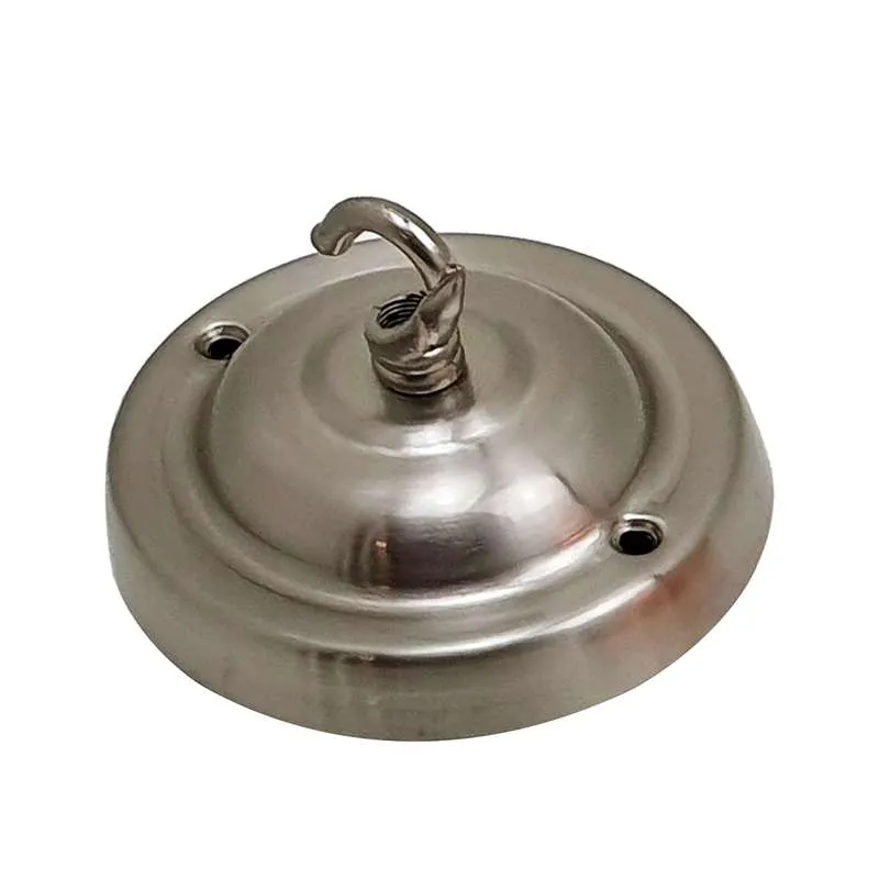 Moderner Vintage metall Satin-Nickel Deckenbaldachin~2877