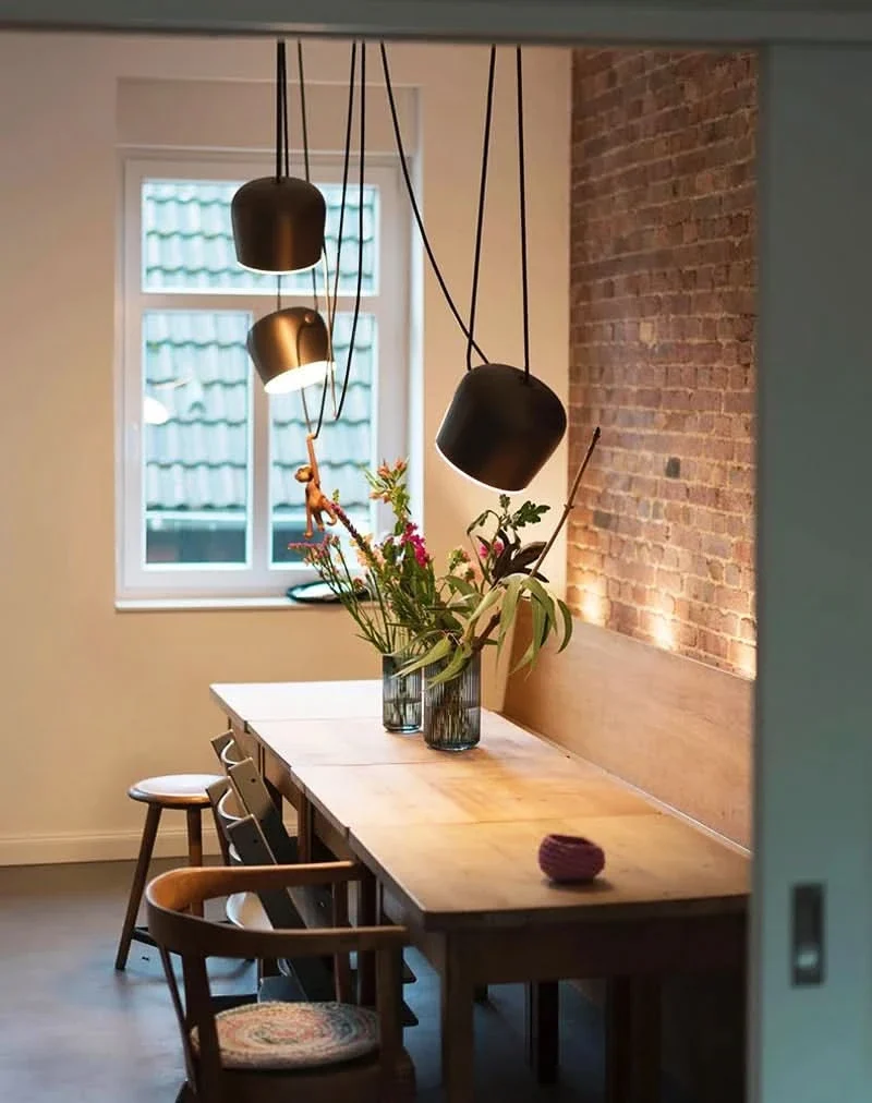 Minimalistische Metall-Hängeleuchte Innen 45 cm – Indusline