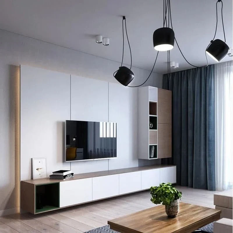 Minimalistische Metall-Hängeleuchte Innen 45 cm – Indusline
